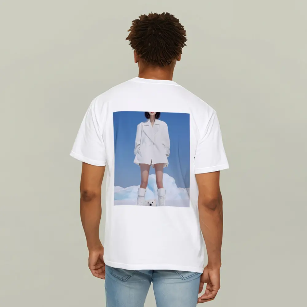 Woman White Coat Polar Bear Arctic Ice – T-Shirts