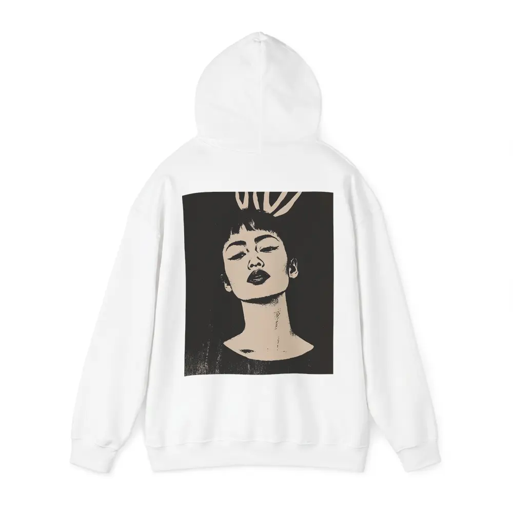 Bold Woman Portrait Dark Graphic Art – Hoodies