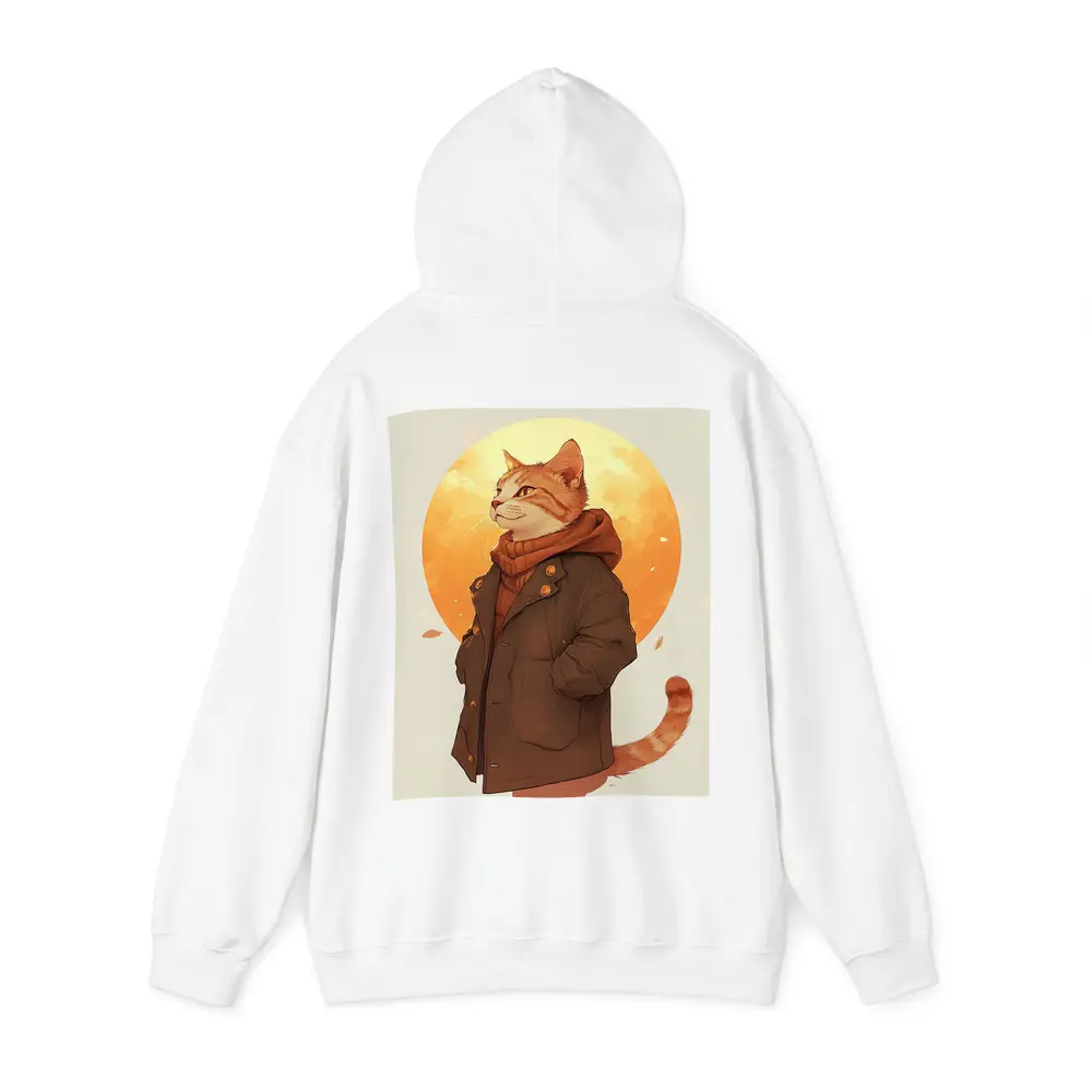 Tabby Cat Autumn Jacket Anime Art – Hoodies