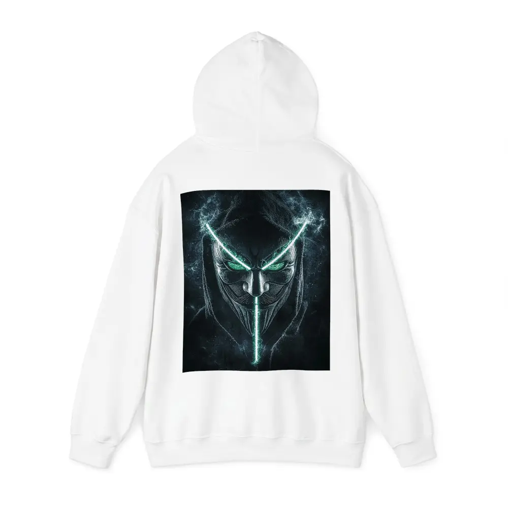 Neon Green Glowing Mask Dark Hood – Hoodies