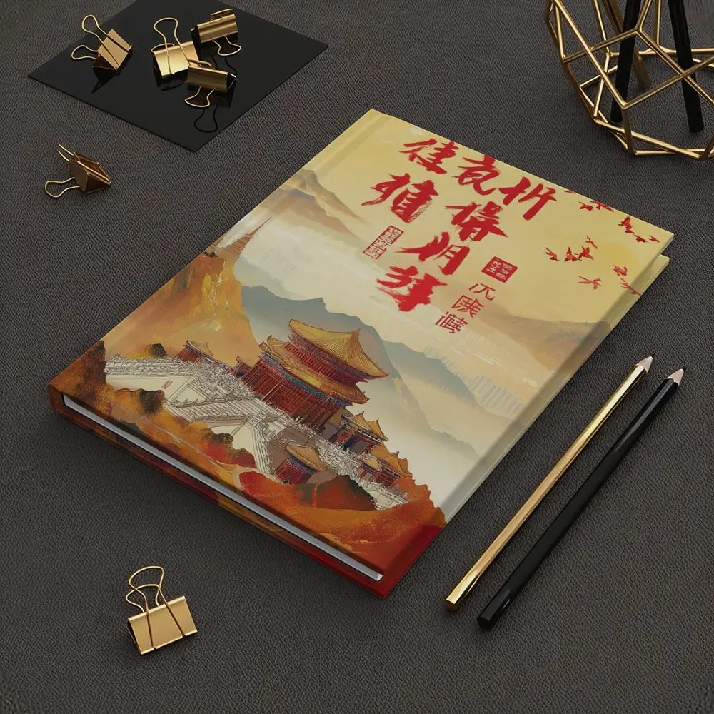 Chinese Temple Mountain Landscape Traditional Art – Notebooks