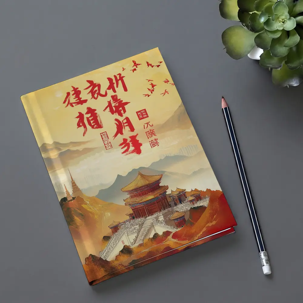 Chinese Temple Mountain Landscape Traditional Art – Notebooks