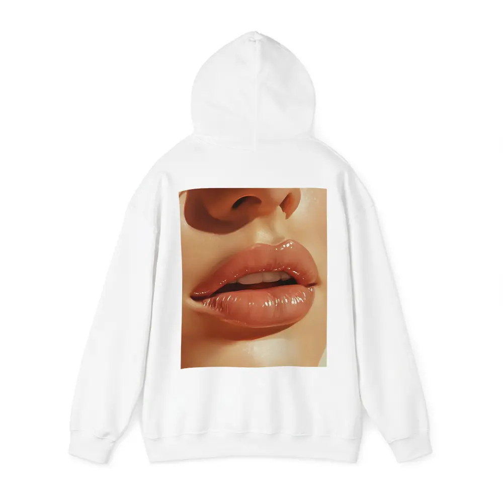 Close Up Glossy Lips Beauty Portrait Art – Hoodies