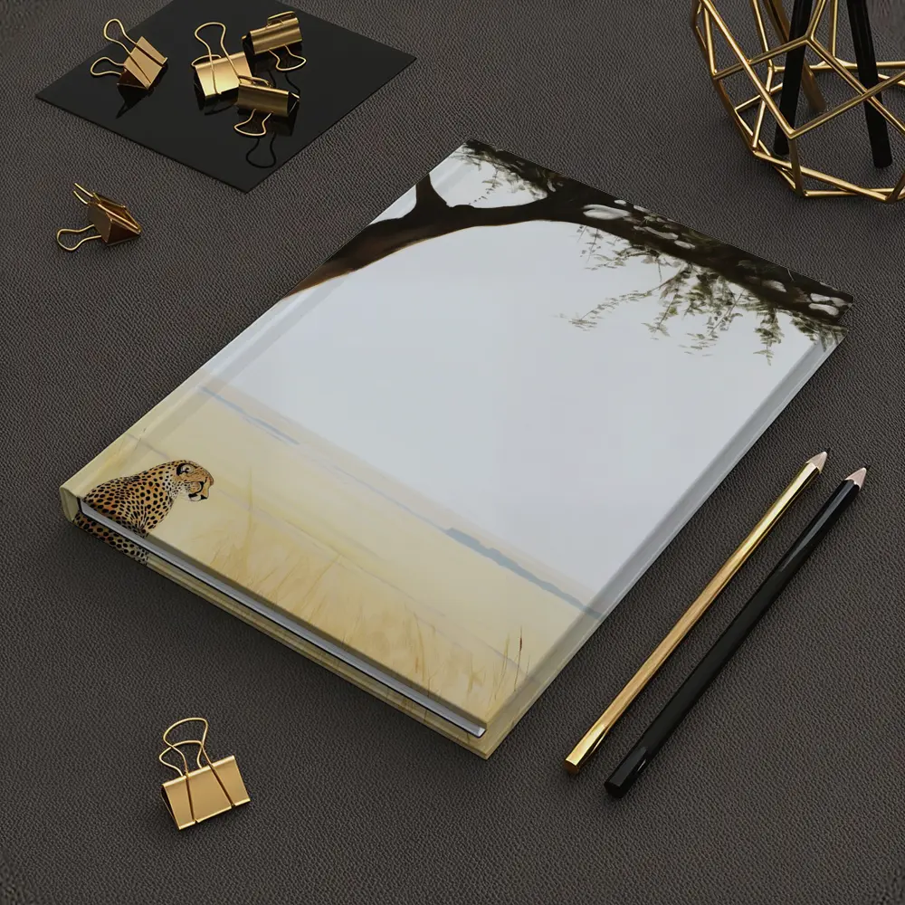 Cheetah Resting Under Acacia Tree Savanna – Notebooks