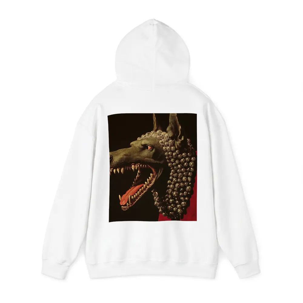 Dark Wolf Head Gold Jewels Dark Background – Hoodies