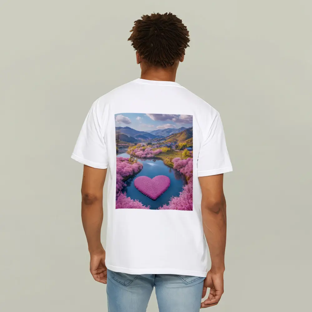 Cherry Blossom Heart River Japanese Valley – T-Shirts