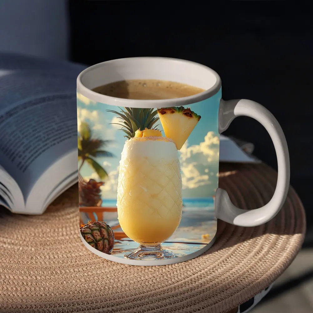 Pina Colada Cocktail Tropical Beach Bar – Mugs