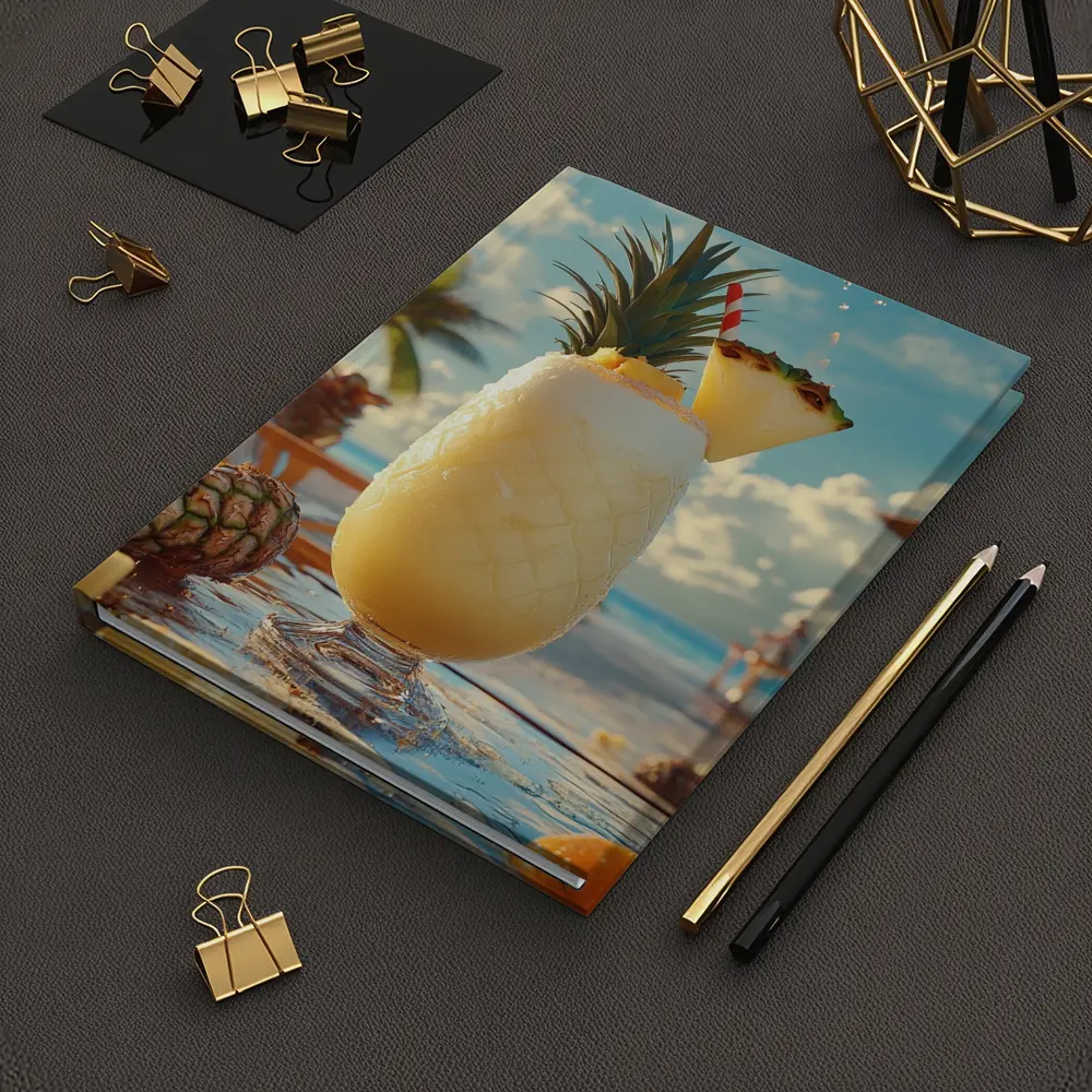 Pina Colada Cocktail Tropical Beach Bar – Notebooks