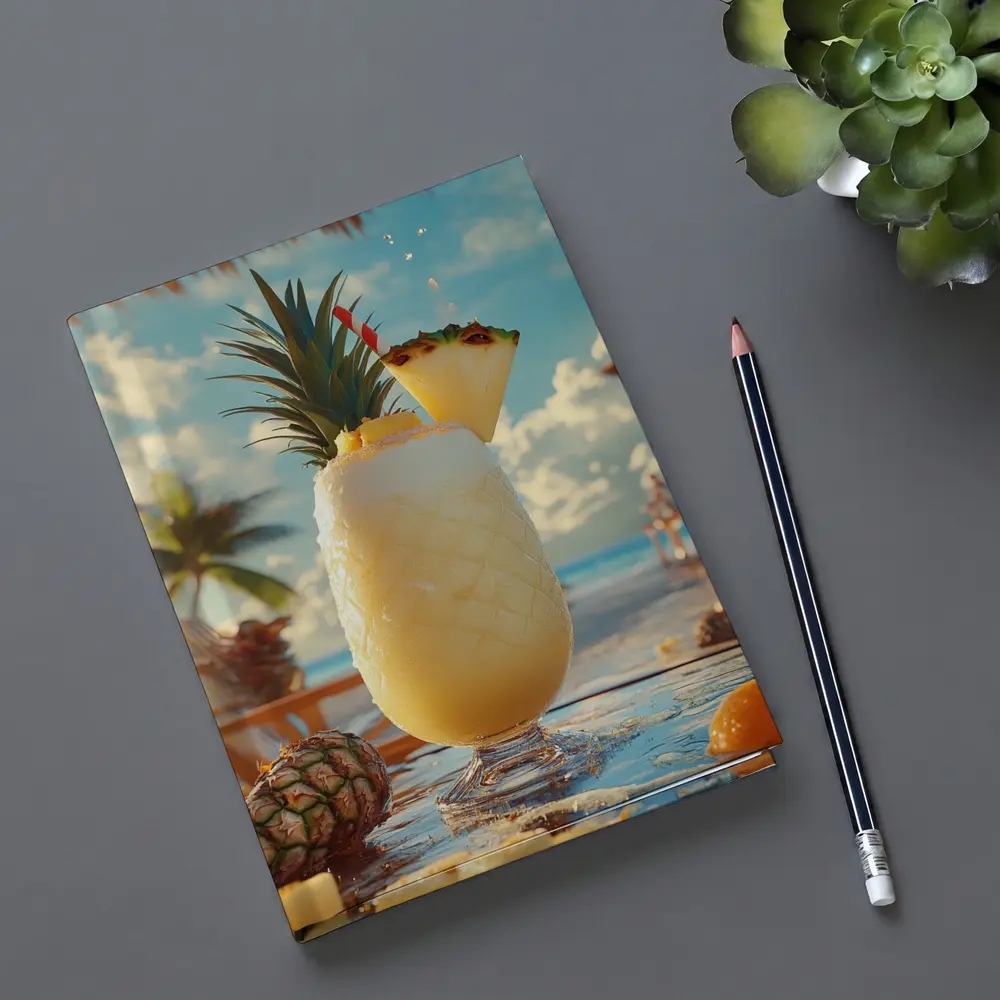 Pina Colada Cocktail Tropical Beach Bar – Notebooks