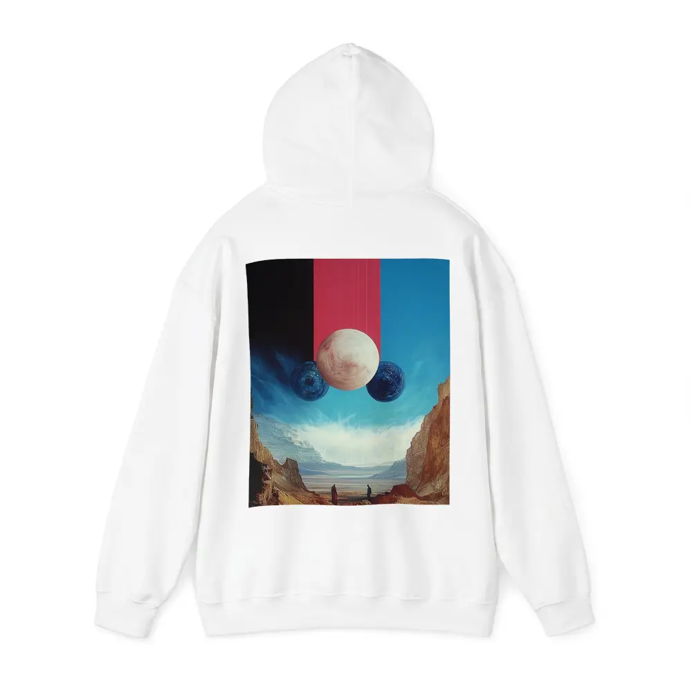 Surreal Planets Desert Canyon Collage Art – Hoodies