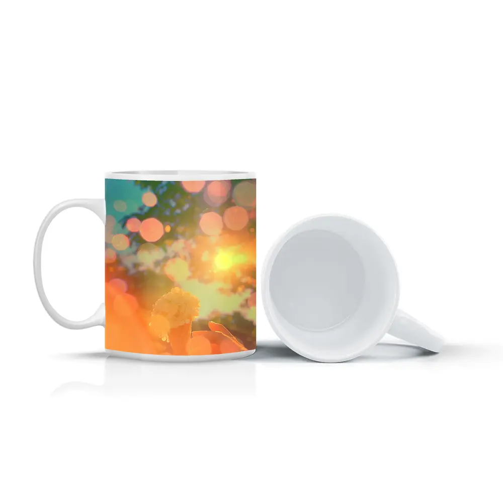 Ice Cream Cone Held Against Summer Sky – Mugs