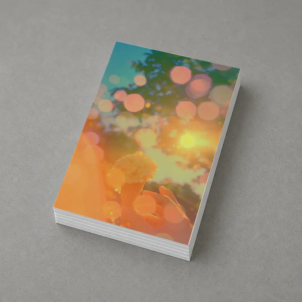 Ice Cream Cone Held Against Summer Sky – Postcards