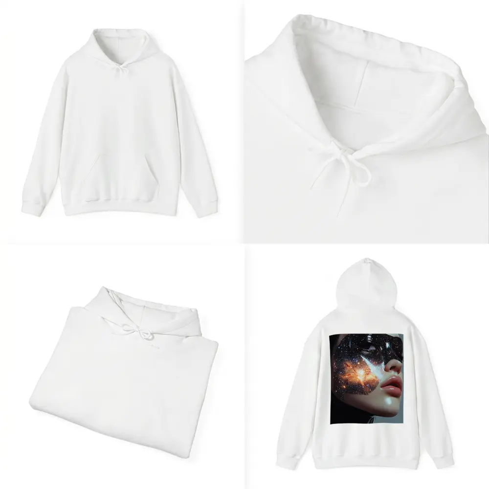 Woman Face Galaxy Mask Space Art – Hoodies
