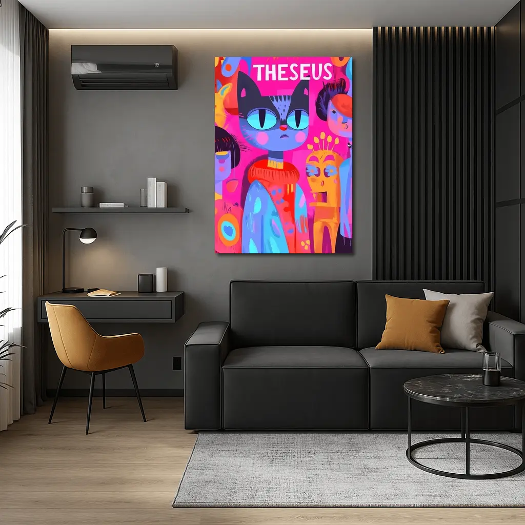 Theseus Cat Pop Art Colorful Characters – Wall Art
