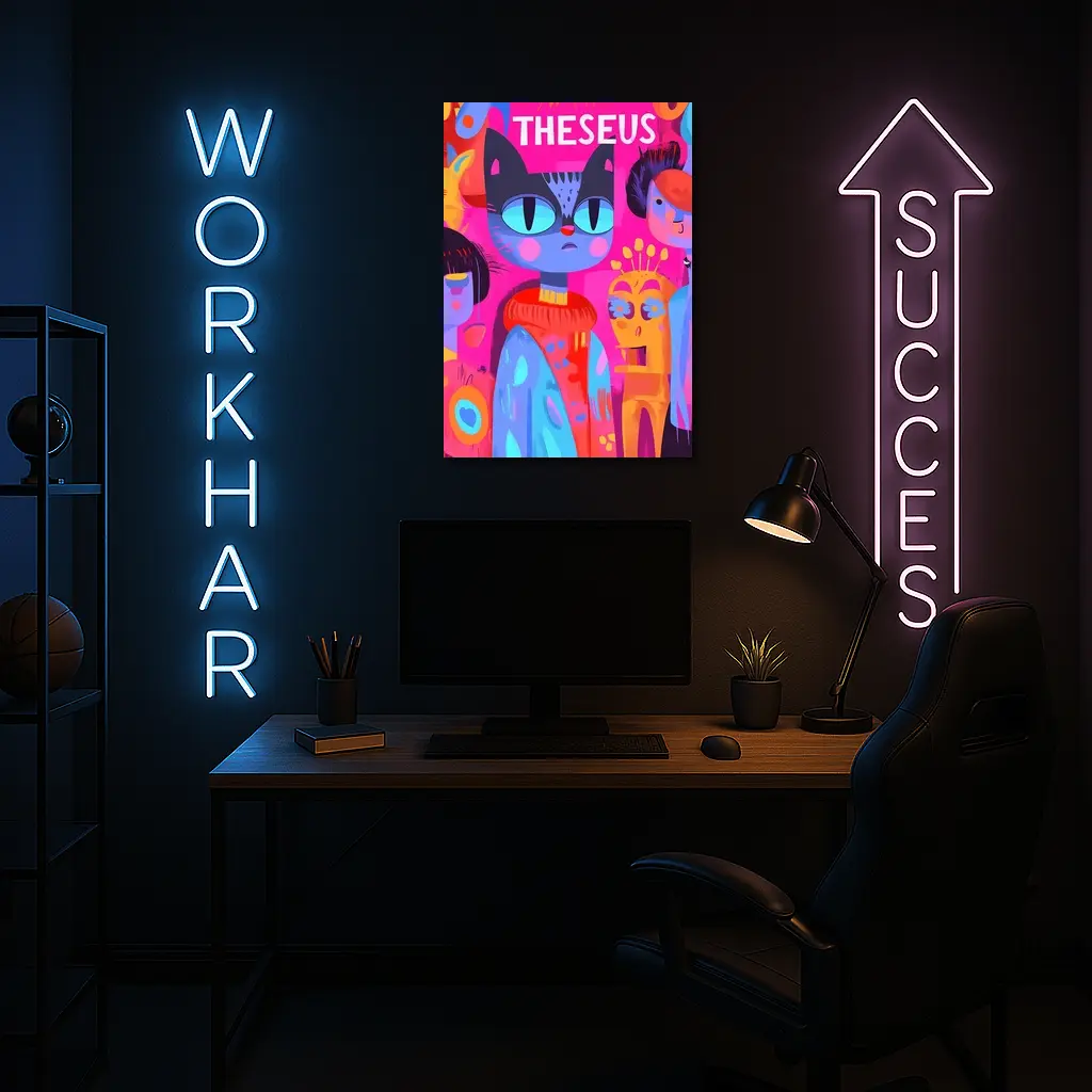 Theseus Cat Pop Art Colorful Characters – Wall Art