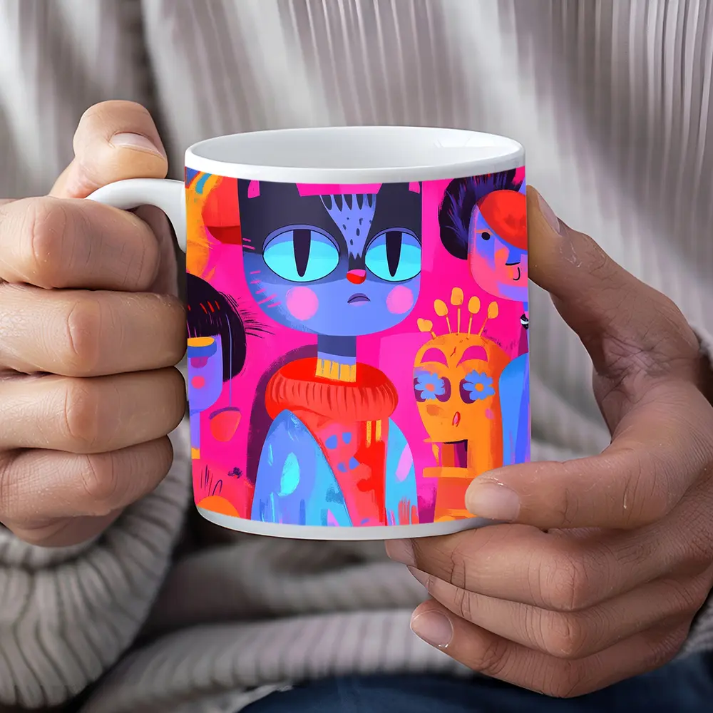 Theseus Cat Pop Art Colorful Characters – Mugs