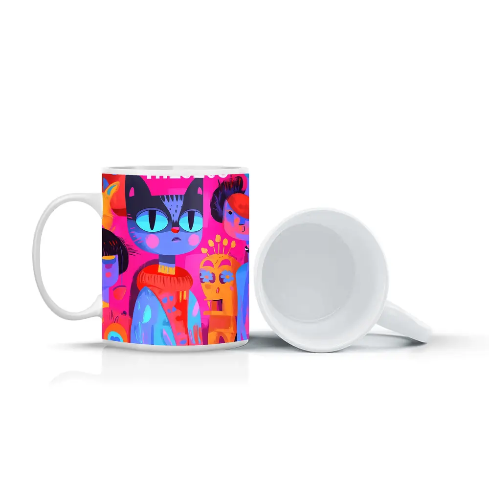 Theseus Cat Pop Art Colorful Characters – Mugs