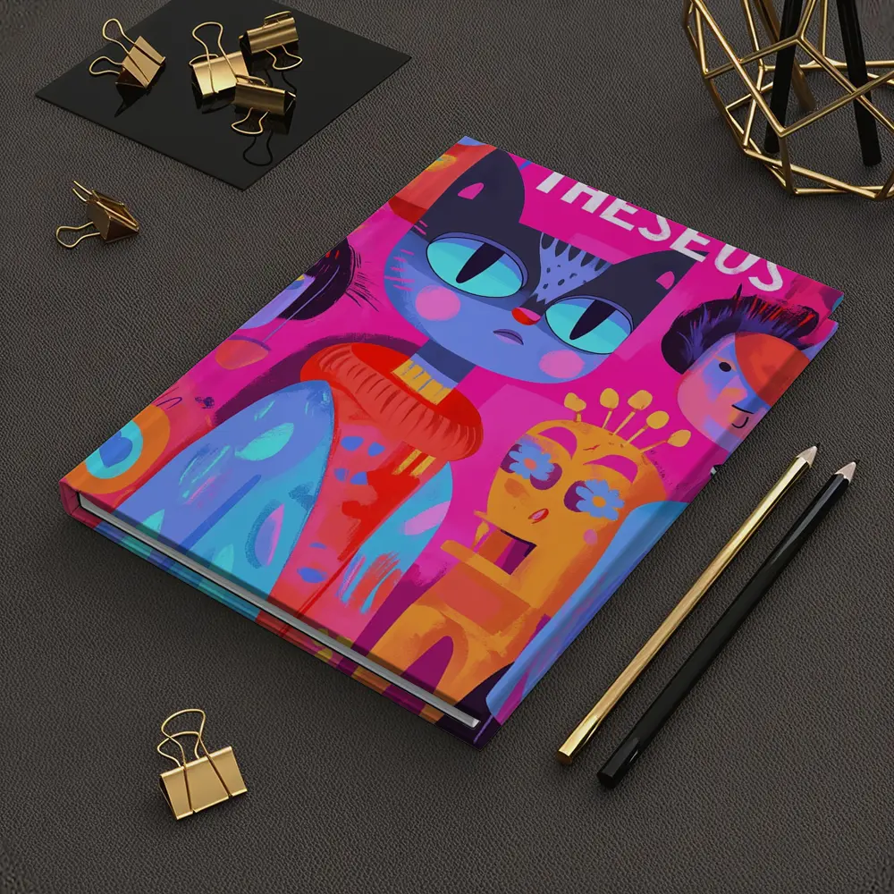 Theseus Cat Pop Art Colorful Characters – Notebooks