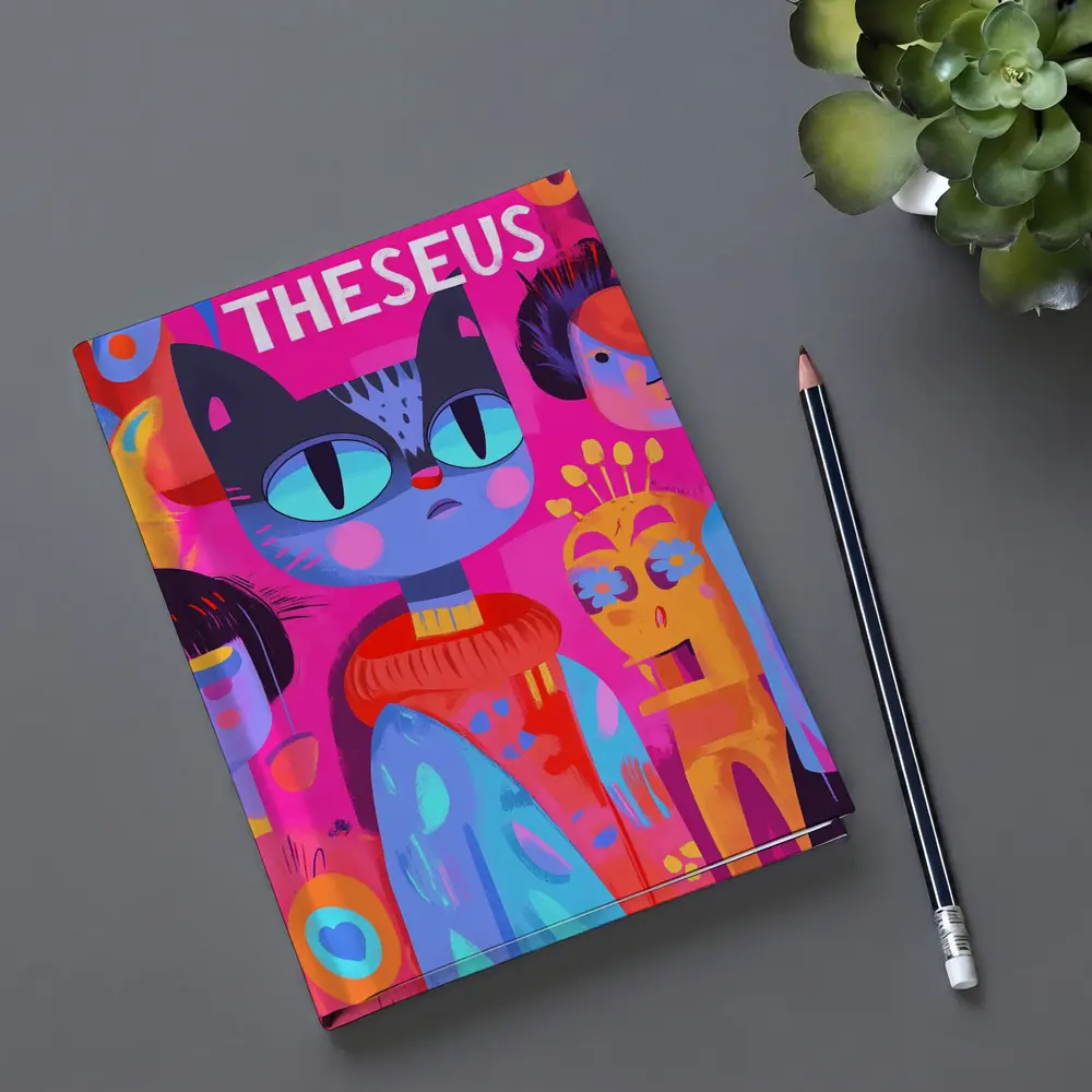 Theseus Cat Pop Art Colorful Characters – Notebooks
