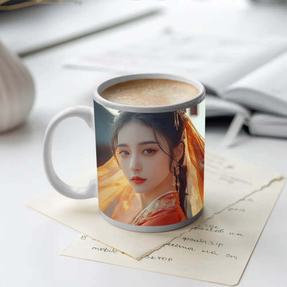 Chinese Hanfu Woman Red Traditional Dress – Mugs