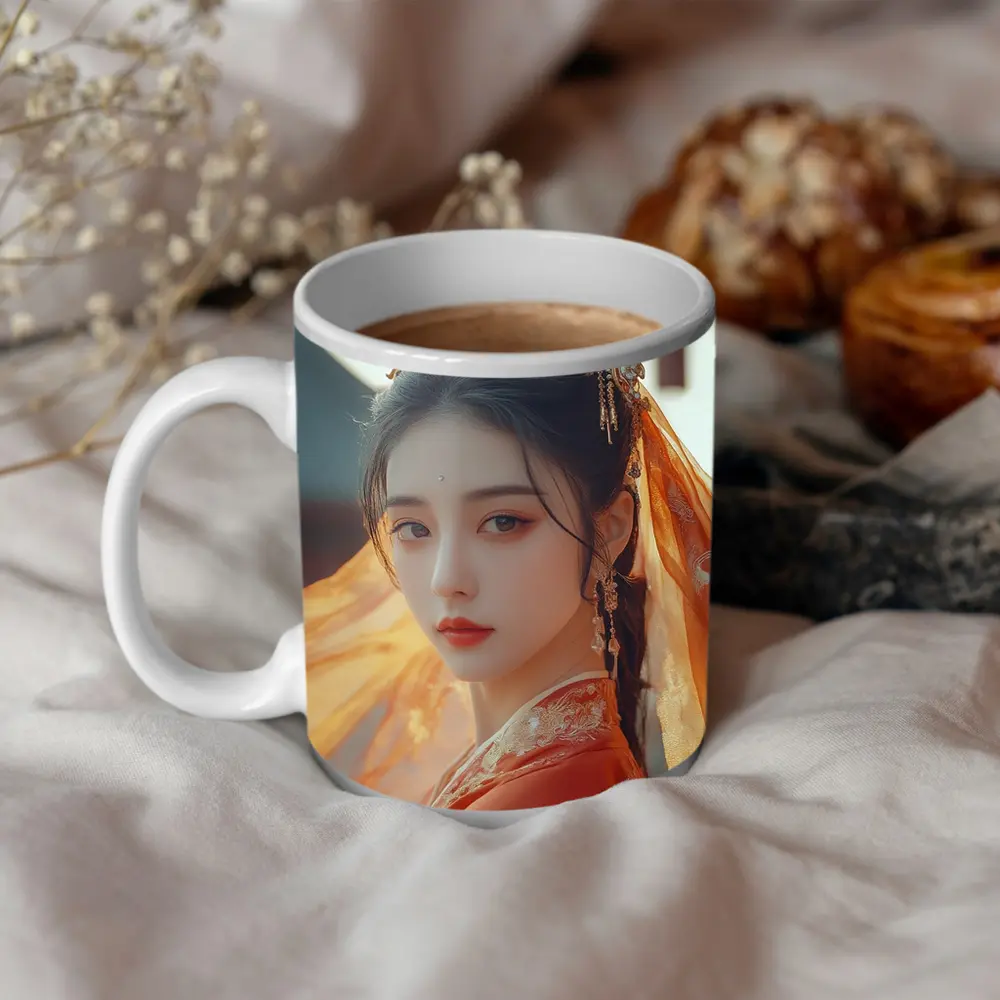 Chinese Hanfu Woman Red Traditional Dress – Mugs