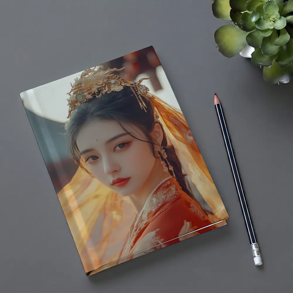 Chinese Hanfu Woman Red Traditional Dress – Notebooks