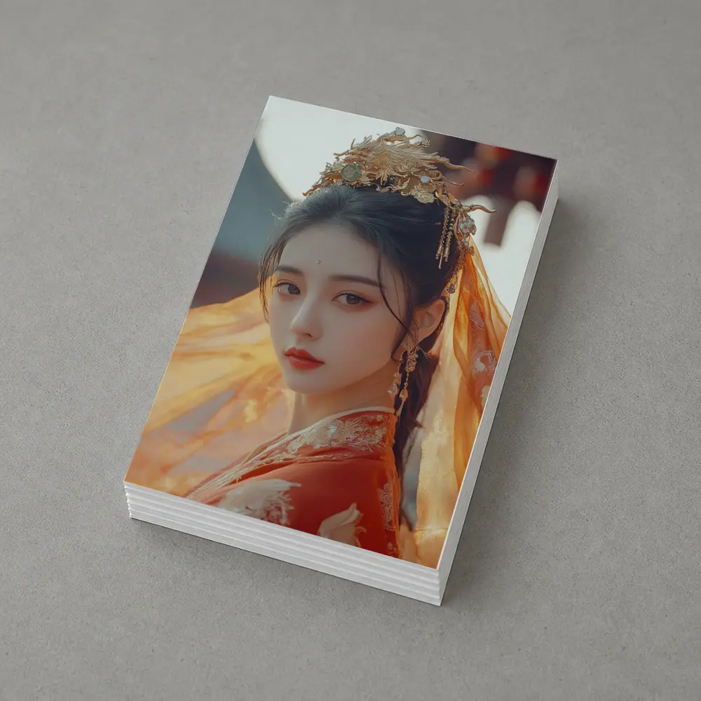 Chinese Hanfu Woman Red Traditional Dress – Postcards