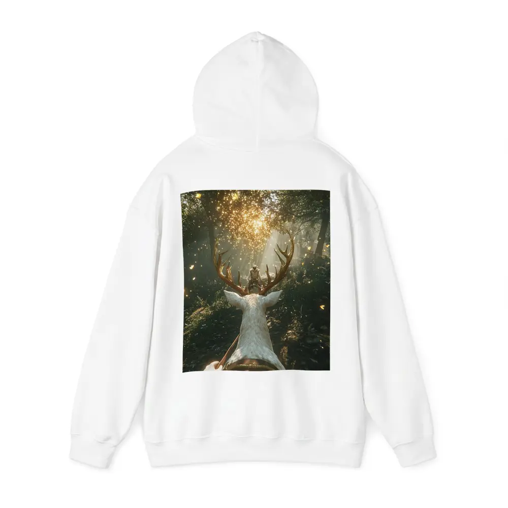 Rider On White Stag Enchanted Forest – Hoodies