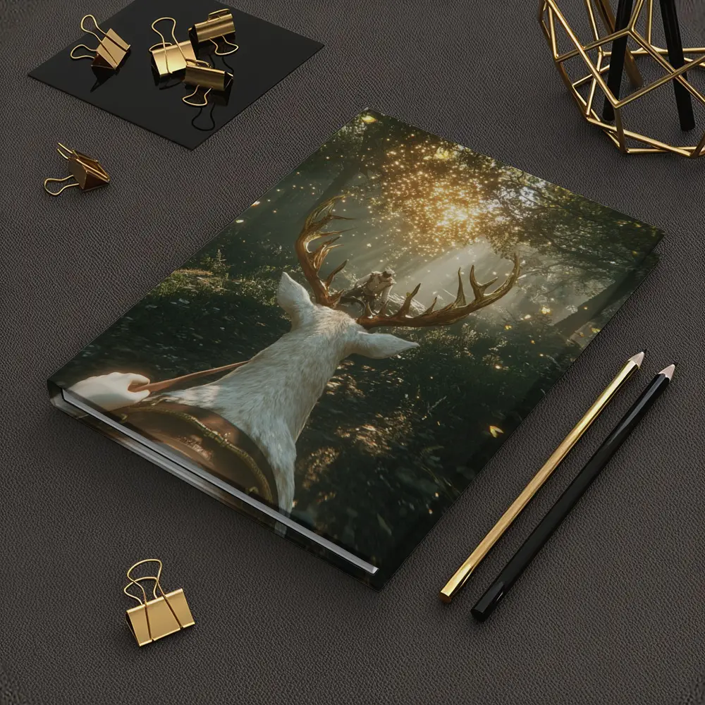 Rider On White Stag Enchanted Forest – Notebooks