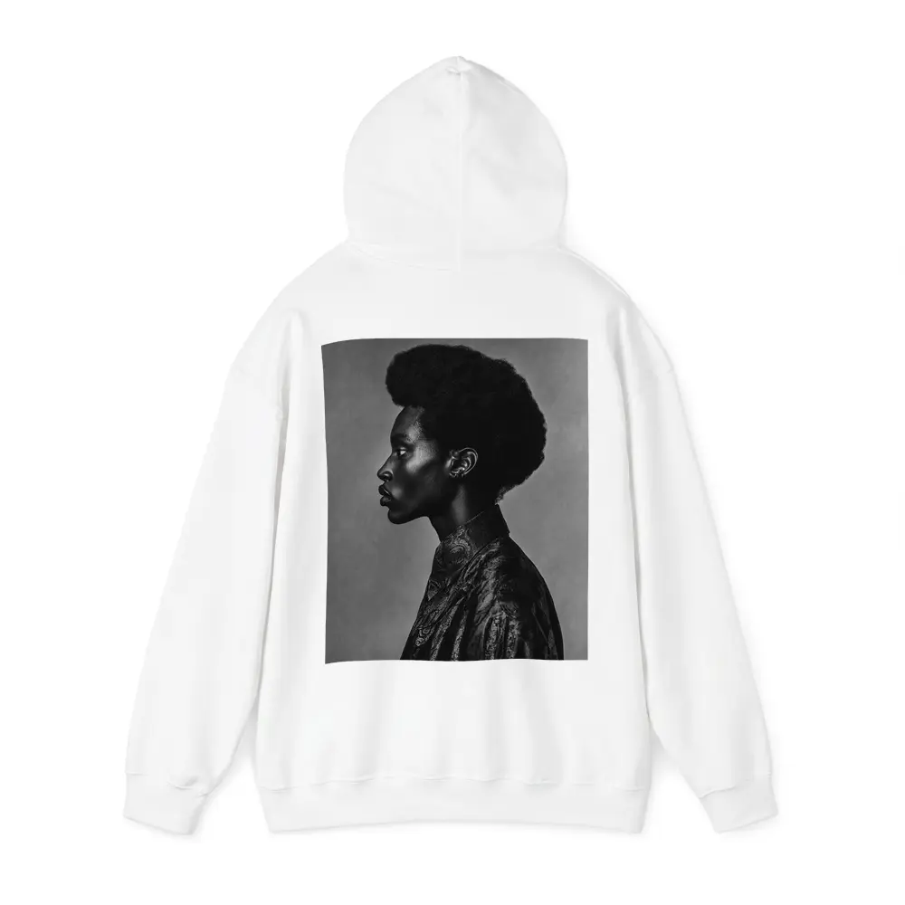Black and White Side Profile Portrait Photography – Hoodies