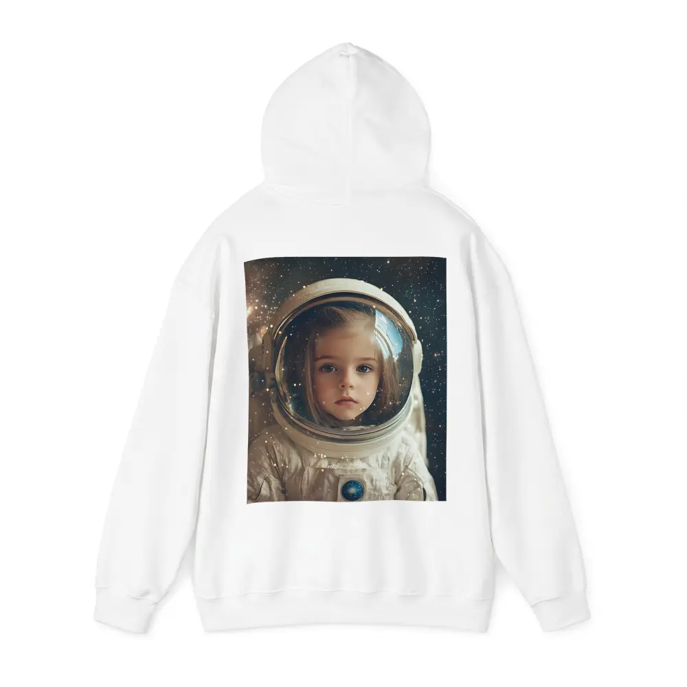 Little Girl Astronaut Stars Galaxy Portrait – Hoodies