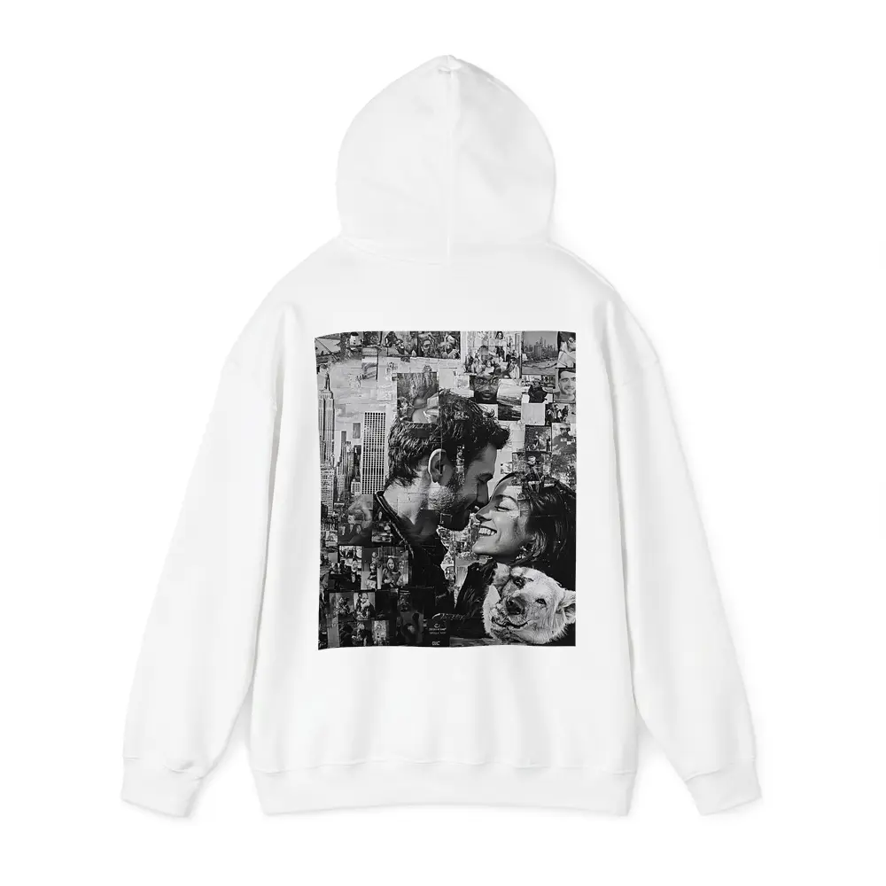 Couple Collage Black White New York City – Hoodies