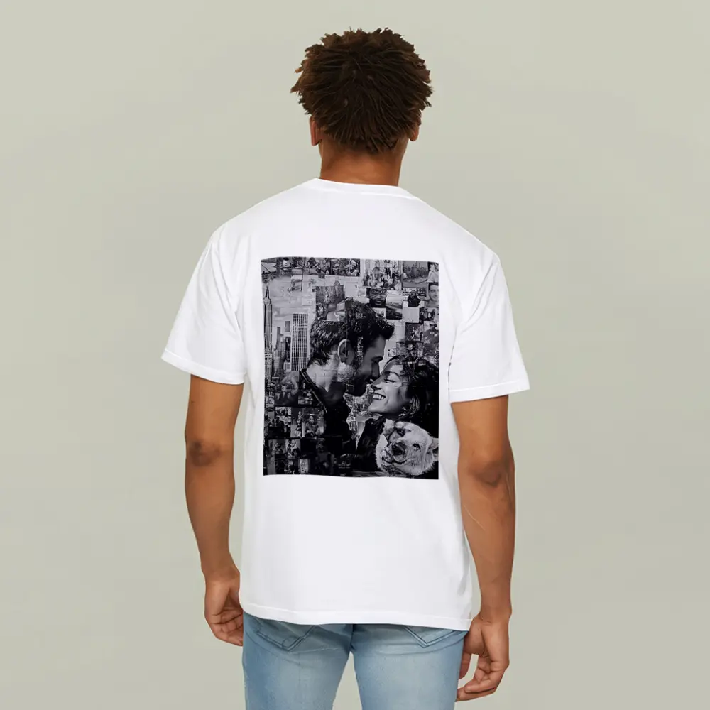 Couple Collage Black White New York City – T-Shirts
