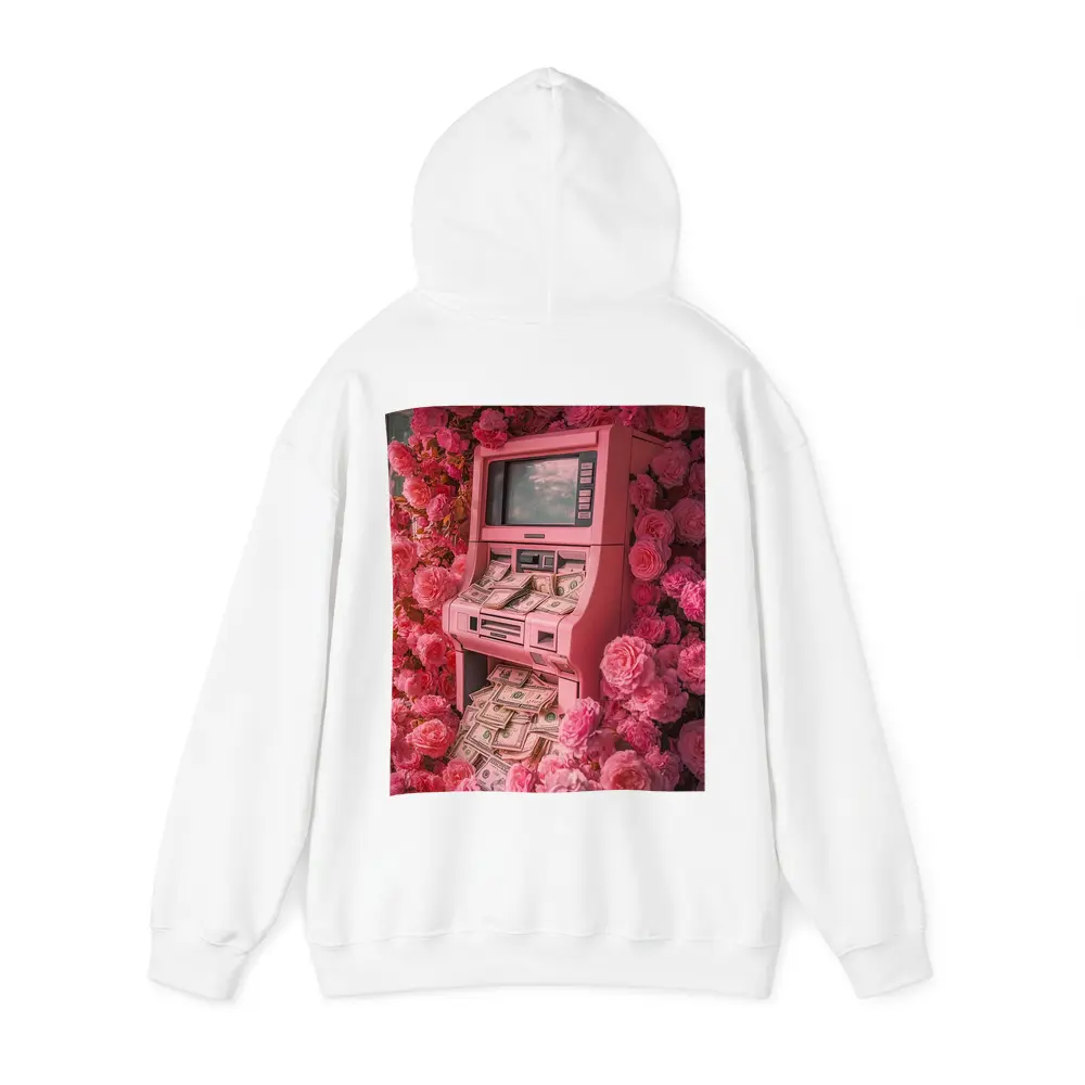 Pink ATM Machine Overflowing With Cash Roses – Hoodies