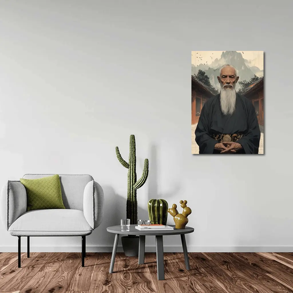 Wise Elder Taoist Master Mountain Temple Art – Wall Art
