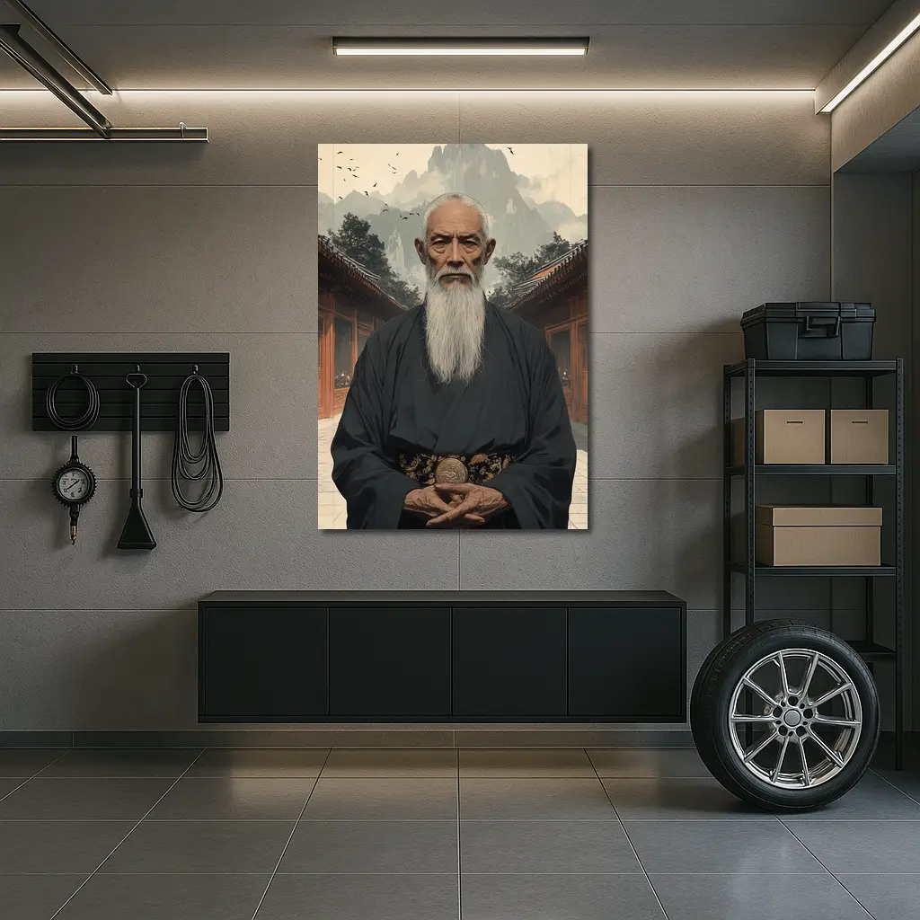 Wise Elder Taoist Master Mountain Temple Art – Wall Art