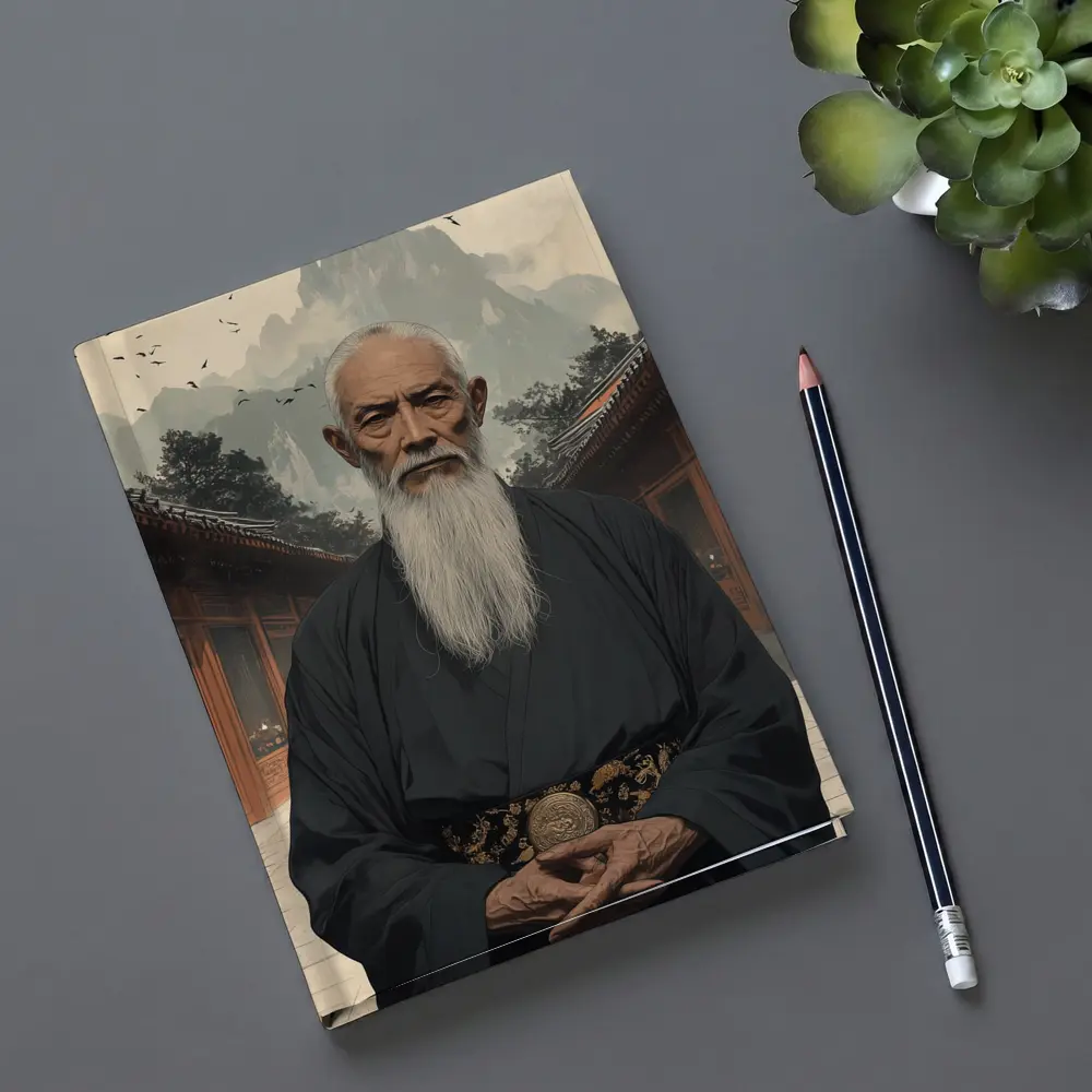 Wise Elder Taoist Master Mountain Temple Art – Notebooks