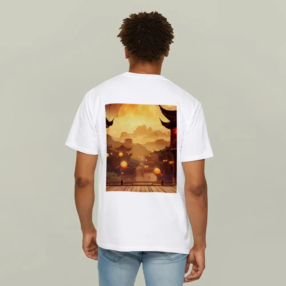 Chinese Lantern Festival Golden Moon Night – T-Shirts