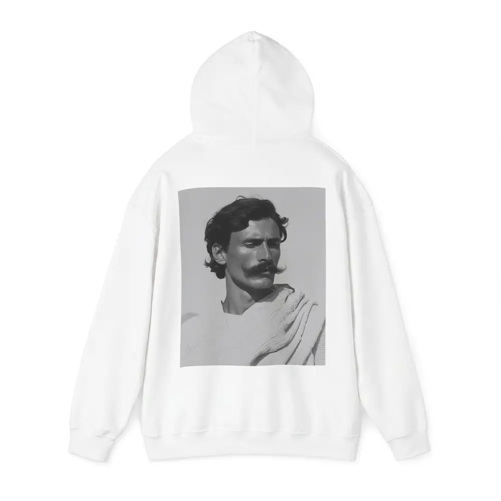 Man Portrait Black and White Minimal Photography – Hoodies