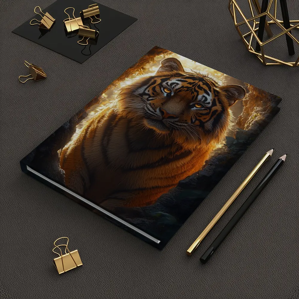 Tiger Emerging From Cave Forest Light – Notebooks