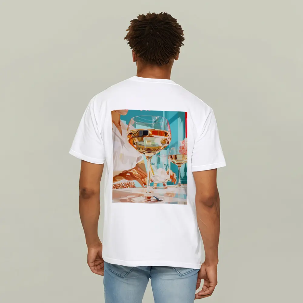 Woman With Wine Glass Pop Art – T-Shirts