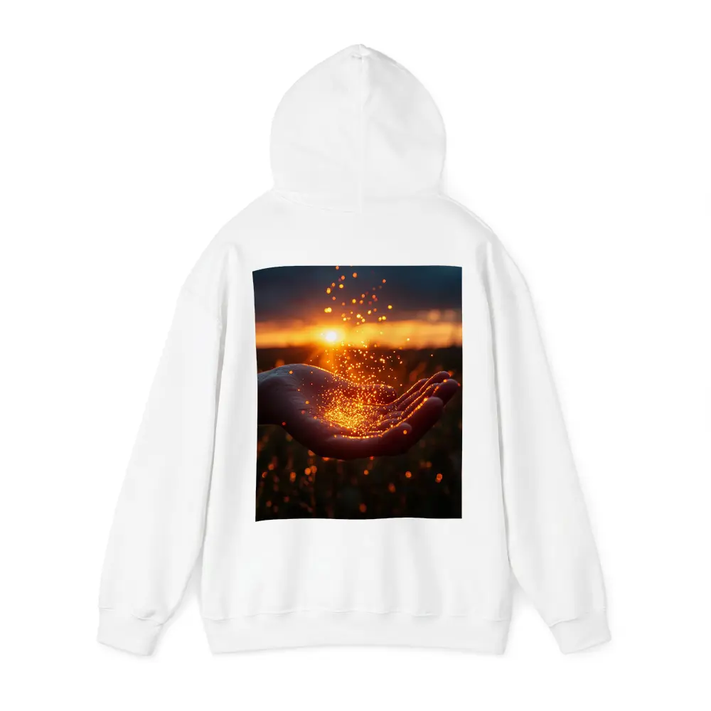 Hand Holding Golden Light Sunset Field – Hoodies