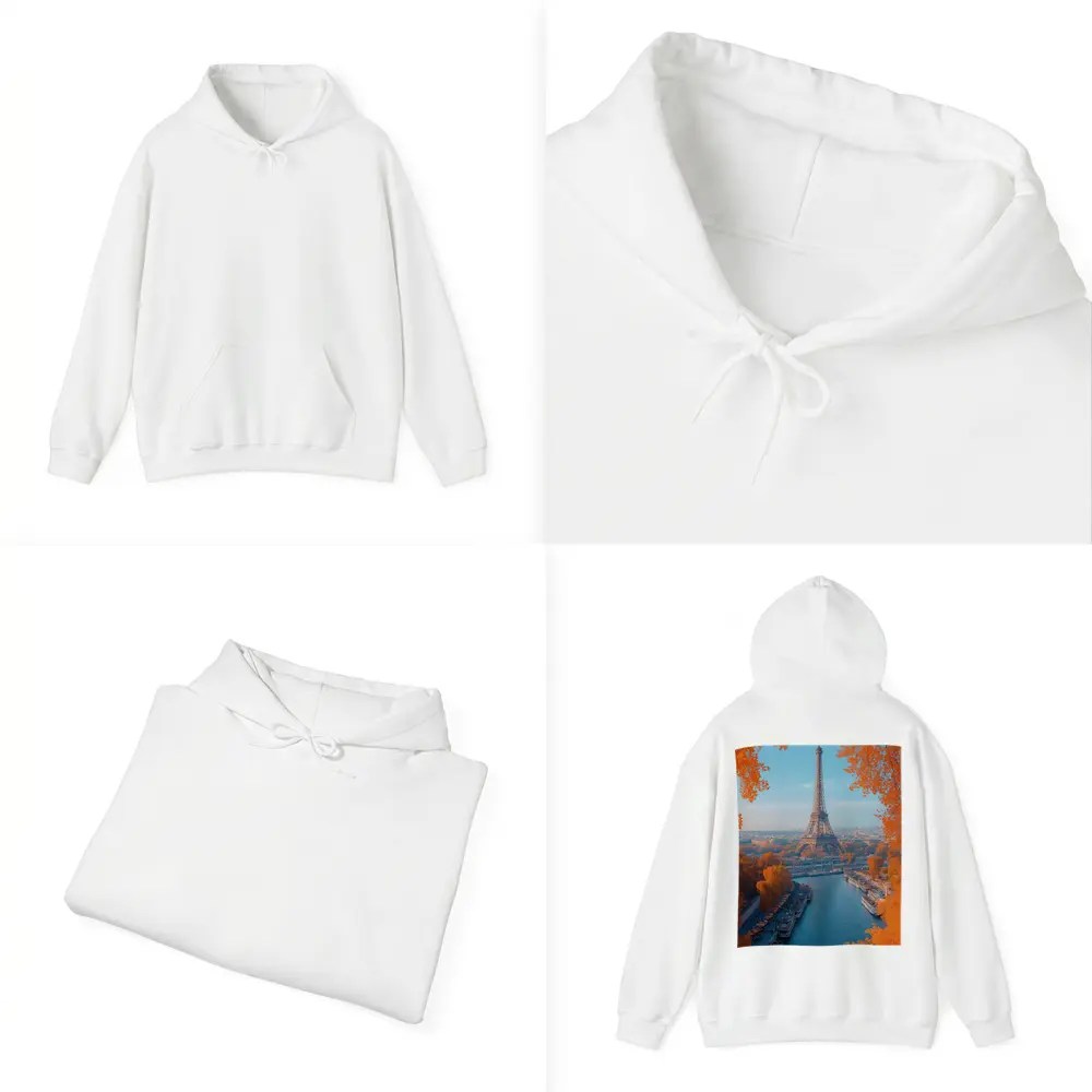 Eiffel Tower Paris Seine River Autumn – Hoodies