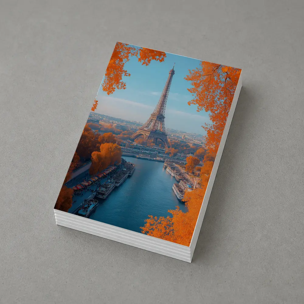 Eiffel Tower Paris Seine River Autumn – Postcards