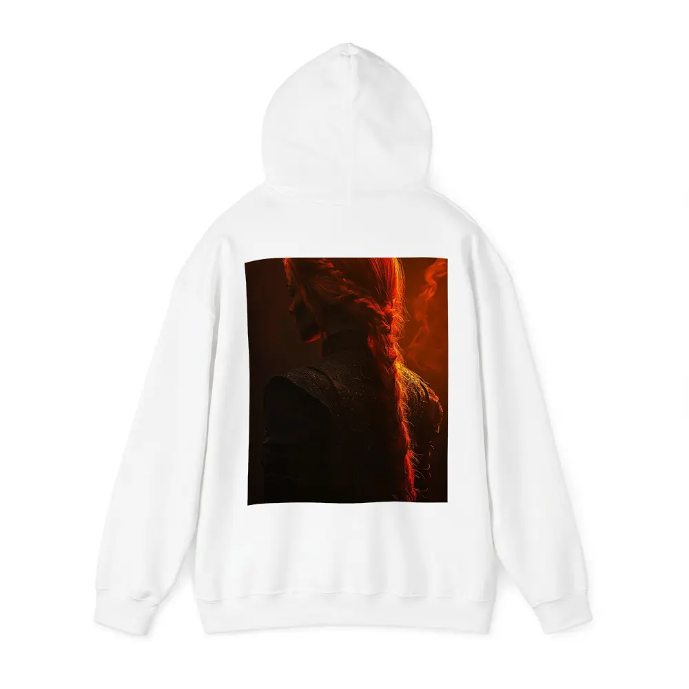 Red Haired Woman Fire Dark Fantasy Art – Hoodies