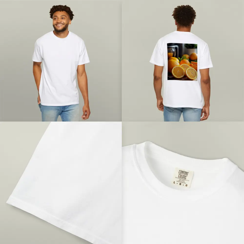 Fresh Oranges on Kitchen Cutting Board – T-Shirts