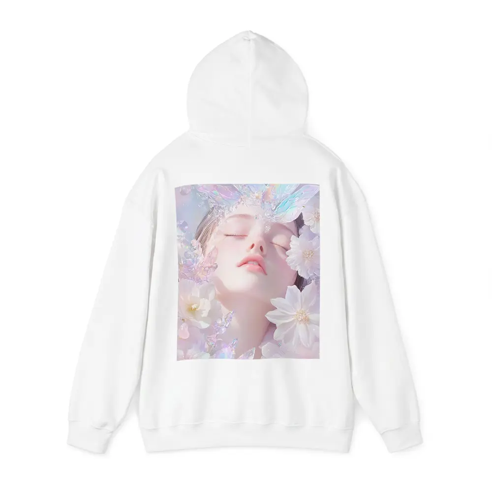 Dreamy Fairy Girl White Flowers Fantasy Art – Hoodies