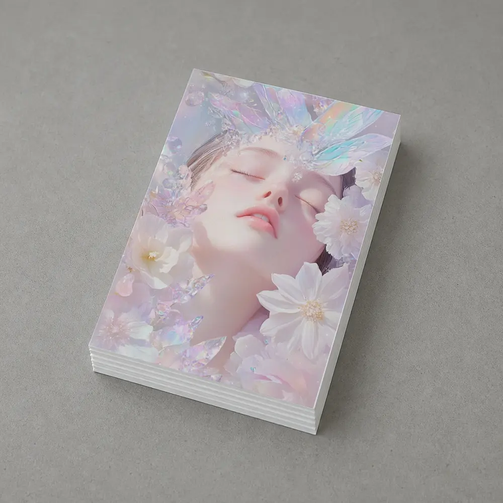 Dreamy Fairy Girl White Flowers Fantasy Art – Postcards