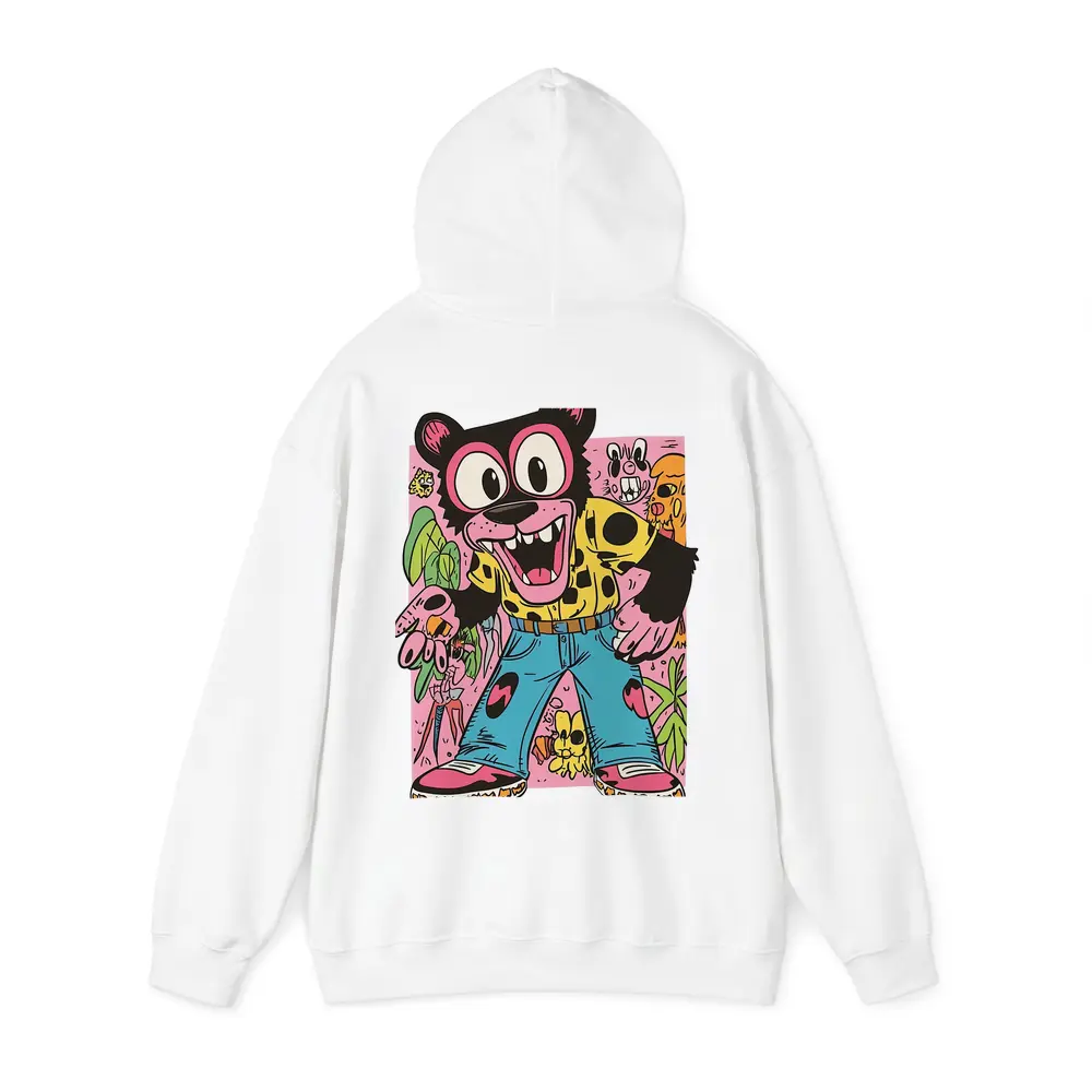 Cartoon Bear Character Colorful Graffiti Art – Hoodies