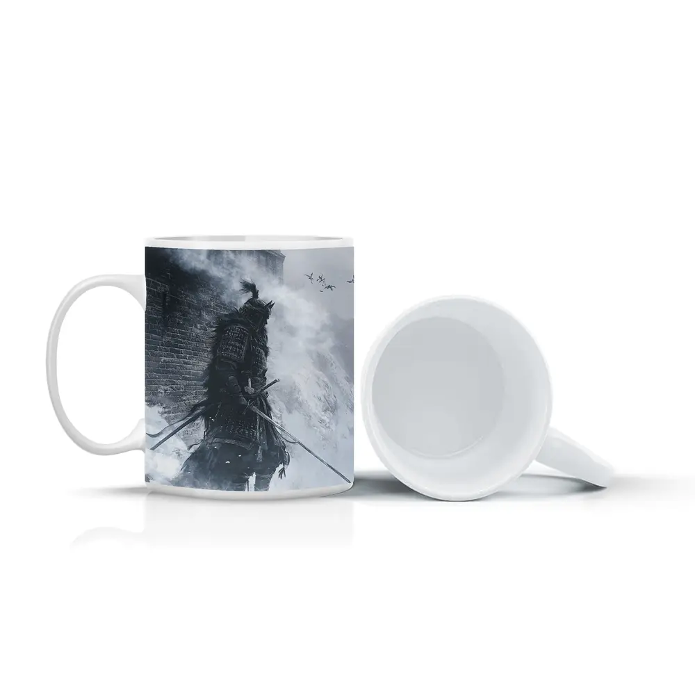 Samurai Warrior Snow Fortress Misty Winter – Mugs
